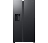 SAMSUNG Series 8 SpaceMax RS68CG885EB1/EU American-Style Smart Fridge Freezer - Black Stainless, Silver/Grey