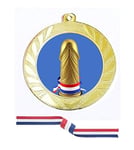 TroShow The Dick Award Gold Medal 70mm with Red white blue Ribbon Free Engraving