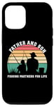 Coque pour iPhone 14 Pro Père et fils, partenaires de pêche pour la vie Amateurs de pêche