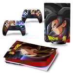 Kit De Autocollants Skin Decal Pour Console De Jeu Ps5 Corps Entier Anti-Rayures Dragon Ball Dragon, Version Cd-Rom T2362