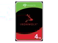 Seagate Ironwolf St4000vn006 4 Pack, 4 Tb, 5400 Rpm, 256 Mb, 3.5", Serial Ata Iii