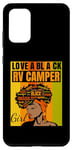 Galaxy S20+ Black Independence Day - Love a Black RV Camper Girl Case