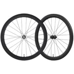 Shimano Ultegra R8170 C50 TL Disc Road Wheelset - 700c Black 12mm Front 142x12mm Rear Centerlock Pair 10-11 Speed Clincher