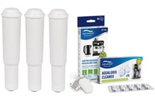 3x Water Filter, Descaling Cleaning Tablets For Jura Claris White Coffee Machine