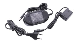 vhbw Bloc d'alimentation, chargeur adaptateur compatible avec Sony Cybershot DSC-RX10 Mark 4 appareil photo, caméra vidéo - Câble 2m, coupleur DC
