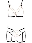 Cottelli Lingerie: BH-sett med stropper og kjeder