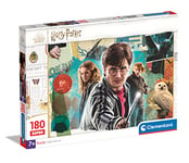 Clementoni - 29068 - Puzzle Harry Potter - 180 Pièces Super - Jeu Educatif, de Réflexion et de Patience - Image de Qualité - 48,5 x 33,5 Cm - À Partir de 7 ans