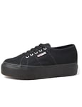 Superga Women's 2790 acotw Linea Up and Down Sneaker, Black (996), 4 UK