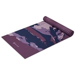 Gaiam Yoga Mat Premium Print Reversible Extra Thick Non Slip Exercise & Fitness Mat for All Types of Yoga, Pilates & Floor Workouts, Peaceful Salutation, 6mm, 05-64755