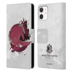Head Case Designs Officially Licensed Monster Hunter World Odogaron Silhouettes Leather Book Wallet Case Cover Compatible With Apple iPhone 12 Mini
