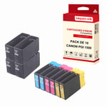 NOPAN-INK - x10 Cartouches compatibles pour CANON 1500 XL 1500XL compatibles CANON Canon Maxify MB 2000 Series MB 2050 MB 2100 Series MB 2150 MB 2155