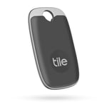 Tile Pro (2022) Bluetooth Item Finder, 1 Pack, 120m finding range, works with Alexa and Google Smart Home, iOS and Android Compatible, Find your Keys, Remotes & More, Grey