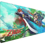 900X400X3mm XXL Fashion Zelda Skyward Sword-4 Mouse Pad Gamer Mousepad Large Size Pad for Mouse Laptop Computer Locking Edge Gaming Mouse Mats Thickening Anime Mouse Pad