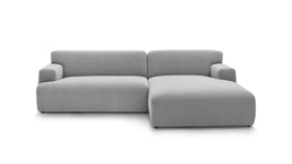 Canapé d'angle fixe 4 places BOBOCHIC X CONFORAMA CELESTIN coloris gris
