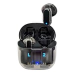 Cool Écouteurs stéréo Bluetooth Dual Pod Earbuds Crystal Noir