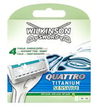 Wilkinson Sword Quattro Titanium Replacement Blades 8 Pack