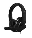 T'nB - Wired Headset, USB-A Connection, Omnidirectional Microphone, Ideal for Telework and Video Conferencing - Black