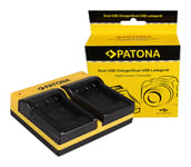 Patona Dual Lader for Nikon Casio NP-120 CoolPix S2500 S3100 S4100 inkl. Micro-USB Kabel 15060191620