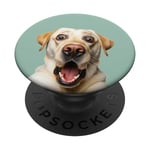 Funny Labrador Retriever Taking a Selfie Dog Mom Puppy Dad PopSockets Swappable PopGrip