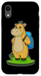 Coque pour iPhone XR Giraffe Hiker Sac à dos