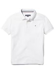 Tommy Hilfiger Boys Essential Flag Polo Shirt - White, White, Size 7 Years