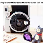 Instant Film Cameras Close-up Lens Purple Filter Mirror for Instax Mini 90