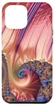 Coque pour iPhone 12 Pro Max Jaune doré, violet violet, bleu aqua et rose fractatif