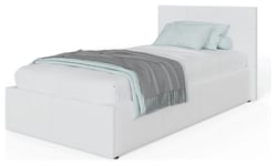 GFW End Lift Single Ottoman Bed Frame - White