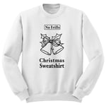 No Frills Christmas Sweatshirt - White - Men's - XL