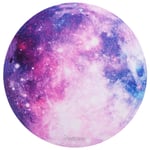 Round Galaxy Mouse Pad, Super Smooth Round Mouse Pad, Galaxy Space Planet Moon Design Gaming Mouse Pad for Computers Laptop Desktop with Non-Slip Rubber Base, Purple Nebula (8.46" x 8.46")