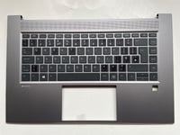 HP ZBook Studio G7 M14608-031 English UK Keyboard Palmrest RTX DSC STICKER NEW