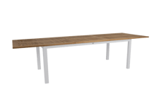 Lyon matbord light grey/teak 224/304 x 100 x 74
