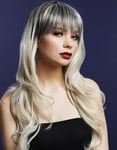 Sienna Deluxe Wig - Kan Styles! - Blond Peruk med Vågor och Lugg