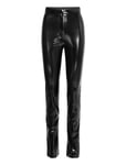 Patent Coated Pants Bottoms Trousers Leather Leggings-Byxor Black ROTATE Birger Christensen