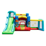 ROM Inflatable Bouncy Castle Indoor Outdoor Bounce House Trampoline Indoor Play Games With Slide Blower For Kids Kids Bouncy Castle