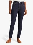 Lauren Ralph Lauren High Rise Five Pocket Slim Jeans, Blue