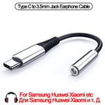 Color B-Silver 3.5 Câble Câble Audio aux pourleveurs Xiaomi Huawei, Adaptateur USB par rapport à 3,5 mm, Prix Jack 3.5, Pour Samsung Galaxy Note 10 20 S10 S20