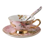 DUKAILIN Espresso Cups Coffee Cup Set Ceramic Afternoon Tea Cup Saucer Spoon Cafe Shop|Tea Cup Saucer Set|
