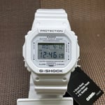 Casio G-Shock DW-5600MW-7D Digital Men's White Resin Strap Alarm Quartz Watch