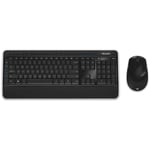 Microsoft Wireless Desktop 3050 Standard Spanish Keyboard & Mouse Set - Black