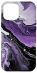 Coque pour iPhone 15 Plus Drapeau de fierté en marbre d'asexualité | Art à l'encre du drapeau de la fierté asexuée