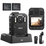 BOBLOV B4K2 4K Body Camera Camcorders with GPS Video Camera with Charging Dock