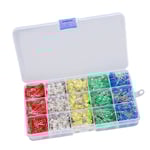500 st Assorterade 5mm LED-lampor Vita/gula/röda/blå/gröna Dioder DIY-kit