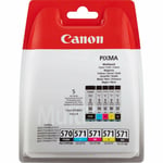Canon PGI-570/CLI-571 Original Black & Colour Ink Cartridges for Pixma Printers