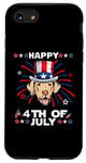 Coque pour iPhone SE (2020) / 7 / 8 Chesapeake Bay Retriever Dog Patriotic American 4th Of July