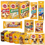 Selection Of Pedigree Dog Food - For Adult Dogs - Treats Biscuits Food