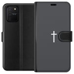 Samsung Galaxy S10 Lite Svart Plånboksfodral Kors