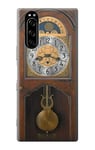 Grandfather Clock Antique Wall Clock Case Cover For Sony Xperia 5