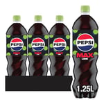 Pepsi Max Lime Soft Drink 1.25L (Pack of 12)