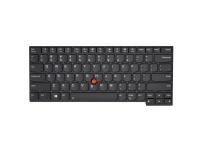 Chicony - Erstatningstastatur for bærbar PC - med Trackpoint - bakbelysning - Ungarsk - svart - for ThinkPad E480 E490 L380 L380 Yoga L390 L390 Yoga L480 L490 P43s T480s T490 T495